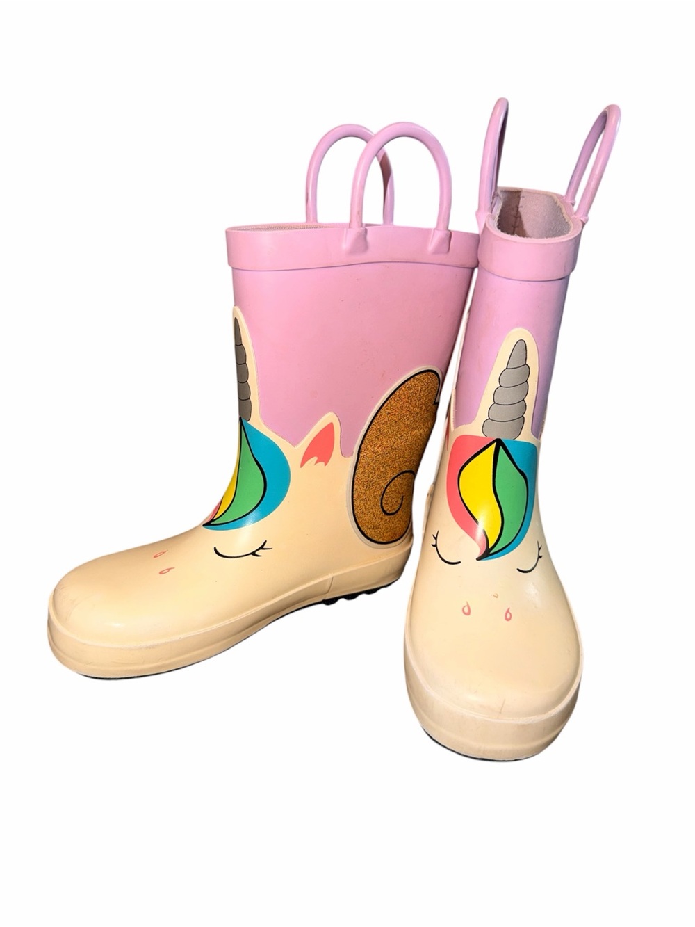 Target Kids Light Pink Unicorn Rain Boots